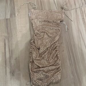 Gold Sequin Dress